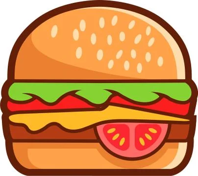Burger Stock Illustration
