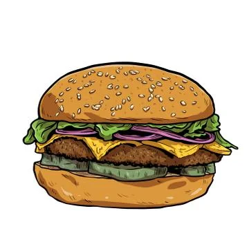 Burger 스톡 일러스트