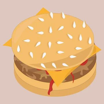 Burger Stock Illustration