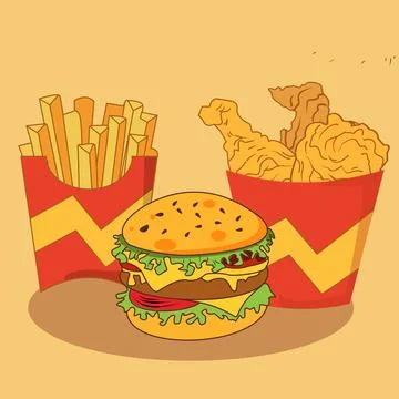 Burger Stock Illustration