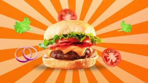 Burger Stock Illustration