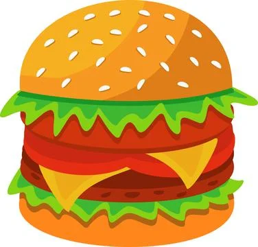 Burger Stock Illustration