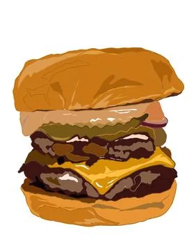 Burger Stock Illustration