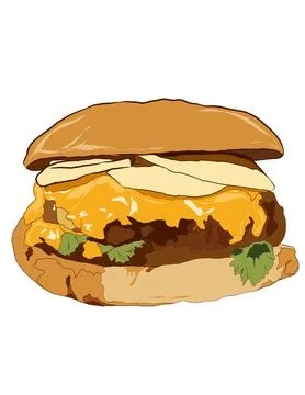 Burger Stock Illustration
