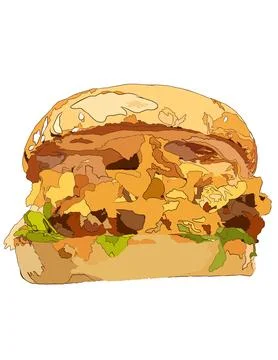 Burger Illustrazione stock