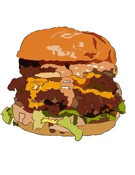 Burger Stock Illustration