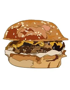 Burger Stock Illustration