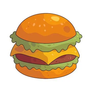 Burger illustration 库存插图