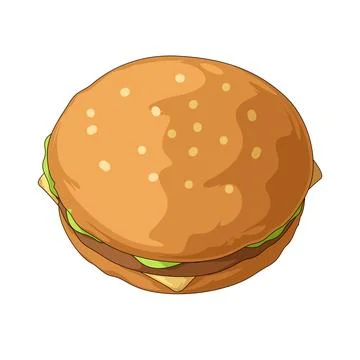 Burger illustration Stock Illustration