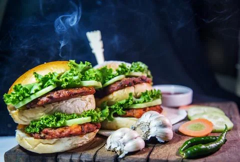 Burger image Stock Photos
