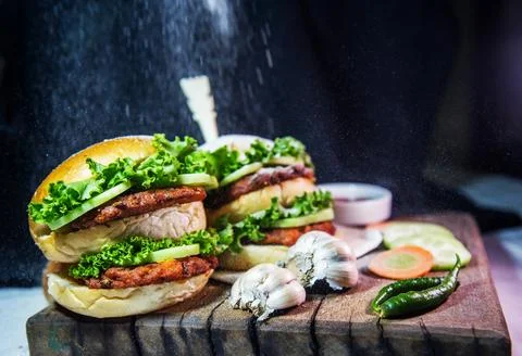 Burger image Stock Photos