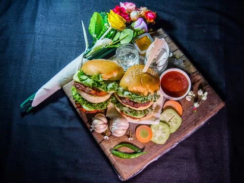 Burger image Stock Photos