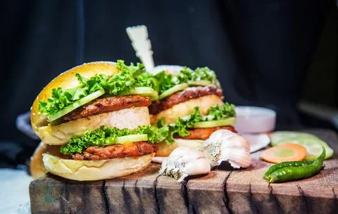 Burger image Stock Photos