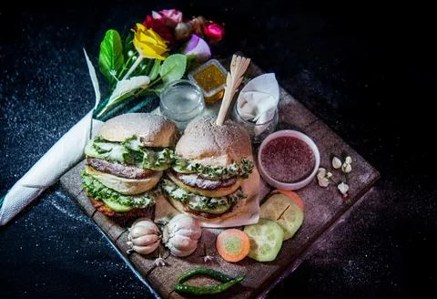 Burger image Stock Photos