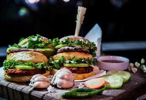 Burger image Stock Photos