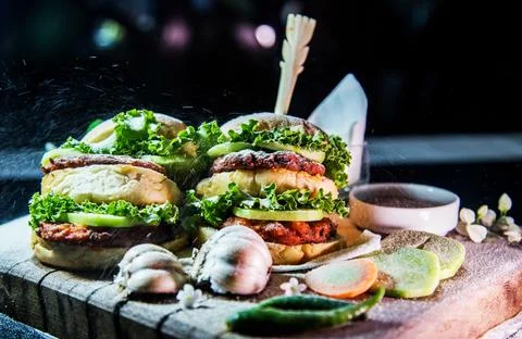 Burger image Stock Photos