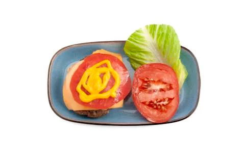 Burger ingredients Stock Photos