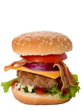 Burger isolated Stock Photos