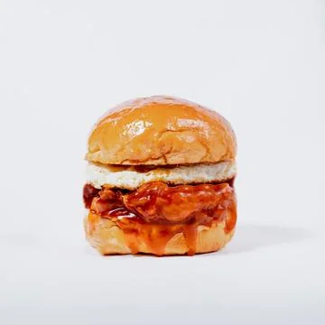 Burger isolated on white background Foto stock