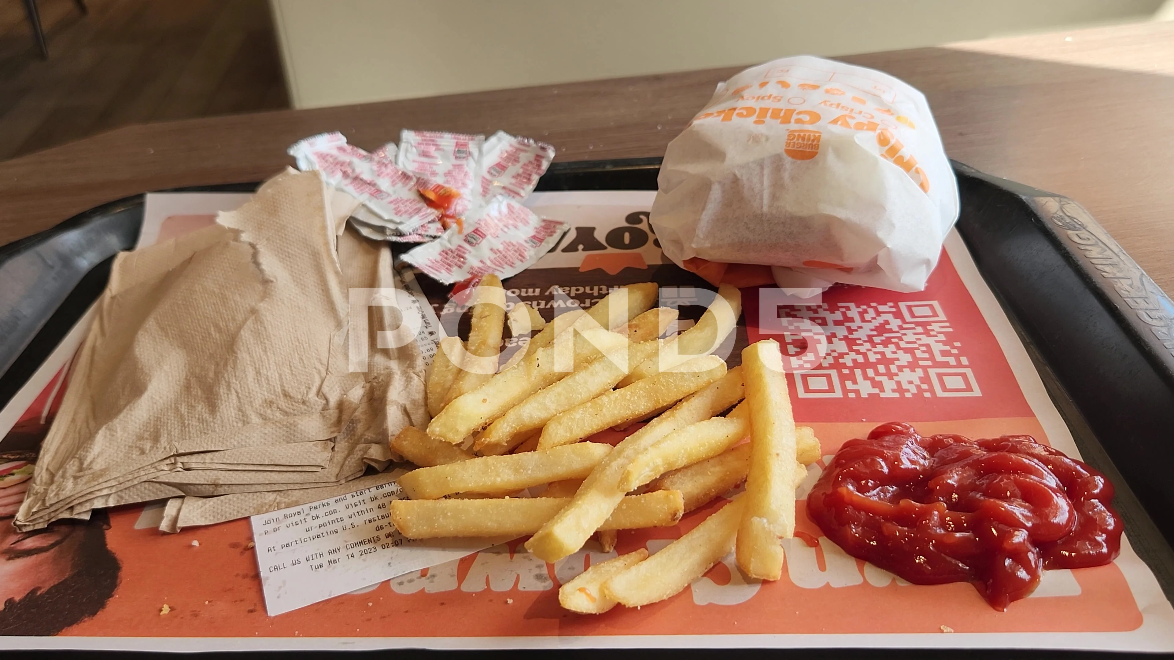 Burger King Chicken Sandwich Meal Fast Stock Video Pond5