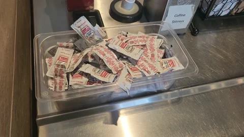 Burger King Ketchup packets Stock Footage 218207919