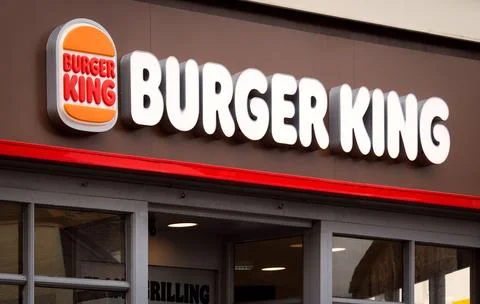 Burger King – multinational chain of hamburger fast food restaurant company Fotos Stock