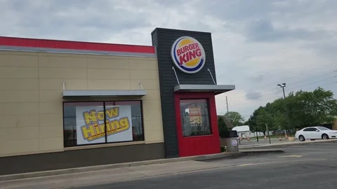 Burger King Restaurant Stock Footage 205312509