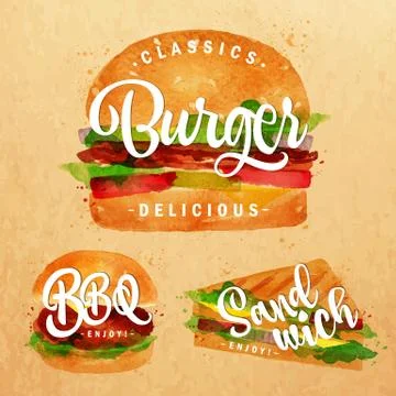Burger kraft Stock Illustration