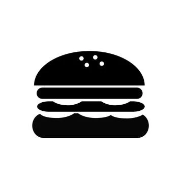 Burger logo design Иллюстрация