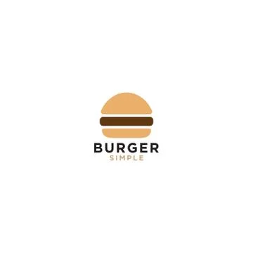Burger logo design template Stock Illustration
