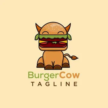 Burger logo Illustrazione stock