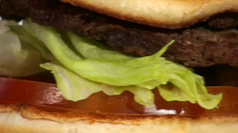 Burger loop macro V1 - HD  Stock Footage 500673