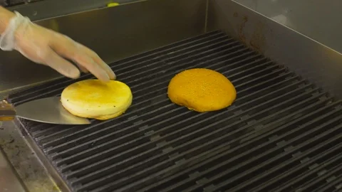 Burger Making Stock Footage 88092671