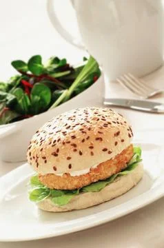Burger meal Stock Photos