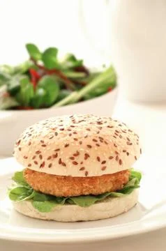 Burger meal Stock Photos