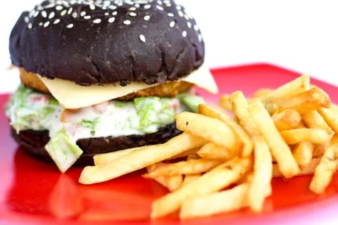 Burger meal Foto stock