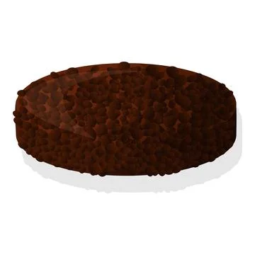 Burger meat slice icon, cartoon style Stock Illustration
