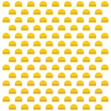 Burger pattern design Stock Illustration