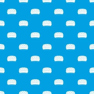 Burger pattern seamless blue Illustrazione stock