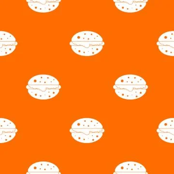 Burger pattern seamless Stock Illustration