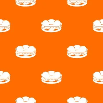 Burger pattern seamless Illustrazione stock