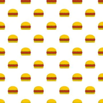Burger pattern seamless Illustrazione stock