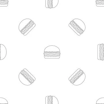 Burger pattern seamless Illustrazione stock