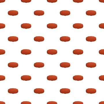 Burger patties seamless repeating pattern background design Stock Illustration