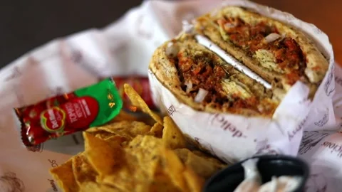 Burger Platter Combo Stock Footage 132581509