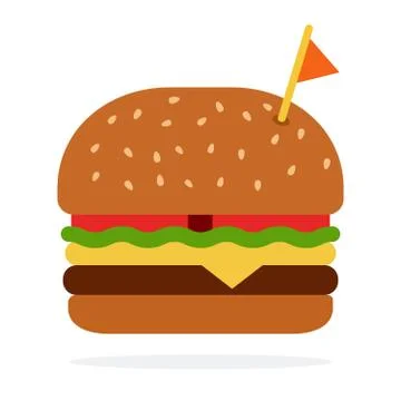 Burger with pork Stock-Illustration