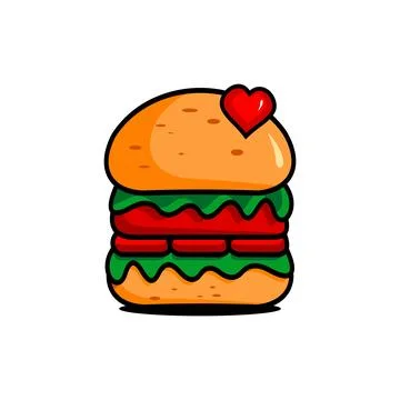 BURGER RESTO LOGO Stock Illustration