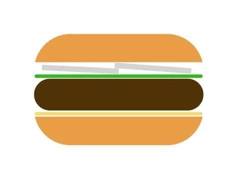 Burger with salad Stock Photos