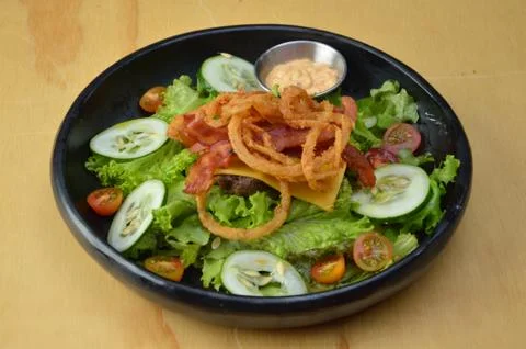 Burger salad Stock Photos