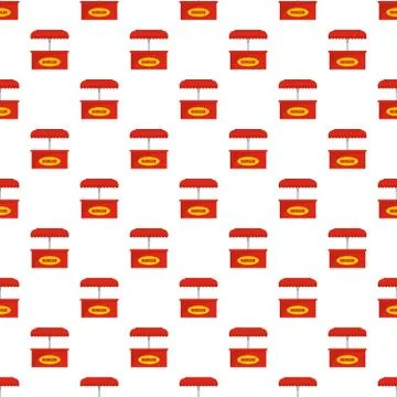 Burger selling pattern seamless vector Illustrazione stock